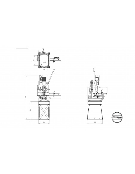Mortaiseuse à bédane carré MAB01M-MONO