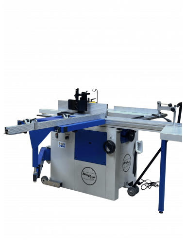 Combiné 2 opérations toupie-scie chariot alu ras de lame monophasé Holzprofi Starter TS1600