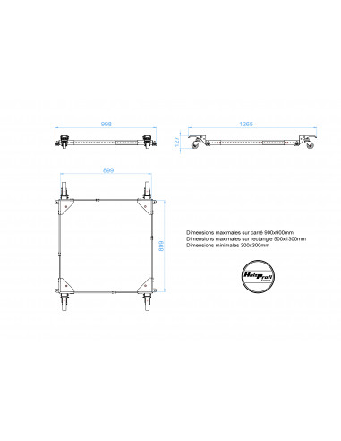 Kit omnidirectionnel de déplacement machine ≤ 220 kg | Atelier