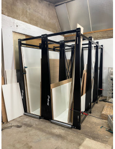 Rack à panneau vertical 3000 mm | Stockage panneaux bois