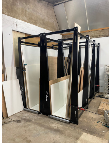 Rack à panneau vertical 3000 mm | Stockage panneaux bois
