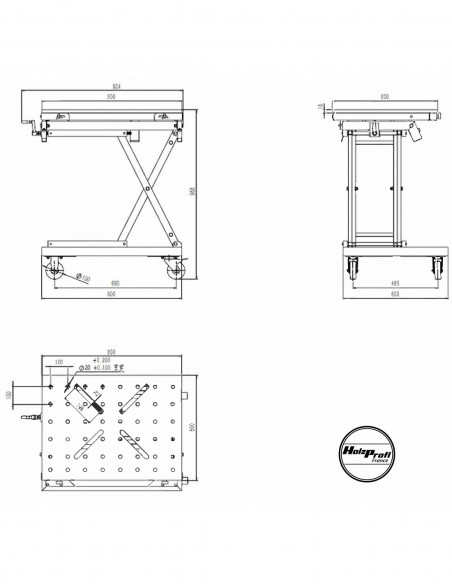 Précommande – Table élévatrice TE070 70 kg | Atelier