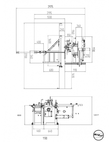Combinée bois COMB250-SPIRAL-MONO | 5 opérations monophasée