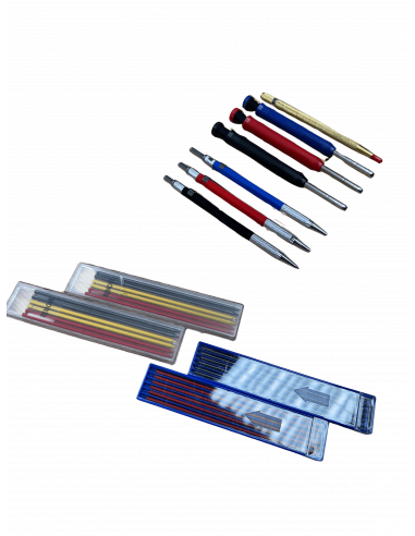Ensemble de 6 crayons et pointes à tracer – Précision, durabilité et confort pour tous vos traçages