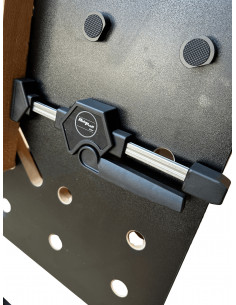 Ensemble de 2 sauterelles à serrage horizontal pour table MFT – Ø 20 mm – Serrage par vis étoile 2