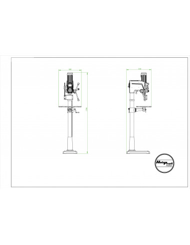 Perceuse de plancher PC4117P variateur | 25 mm métal