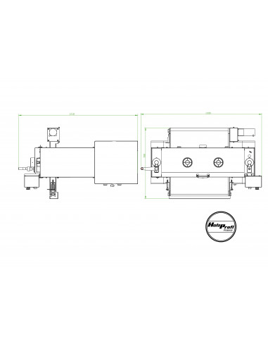 Ponceuse / Large bande / 2 rouleaux monophasée SPB640M