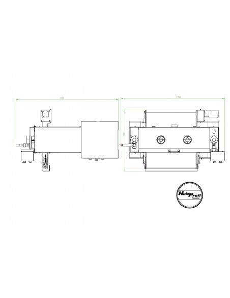 Ponceuse / Large bande / 2 rouleaux monophasée SPB640M