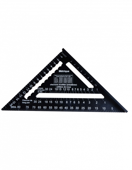 Pack équerres de charpentier 175 + 300 mm – Aluminium anodisé précision pro