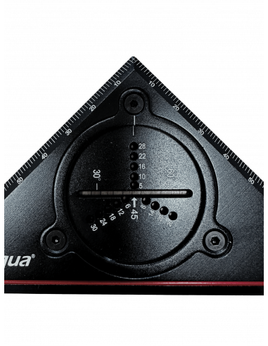 Équerre multifonction à centre rotatif – Traçage cercles et angles précis