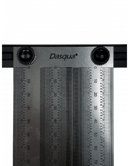 Règle à tracer de précision 200 mm – Traçage précis 0,25 mm inox