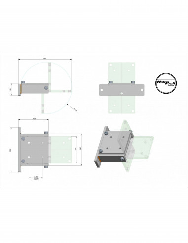 Fixation basculante pour entraîneur VSHP32L et VSHPM3 – Réf. ZU-KPLE