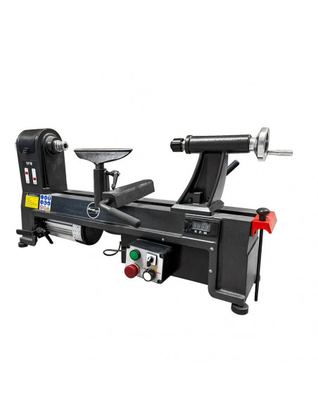 Tour à bois monophasé à variateur de fréquence Holzprofi maker MC1420VF