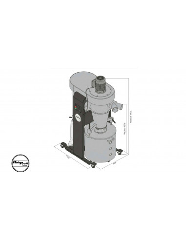 Aspirateur double filtration AC200M | 2 080 m3/h