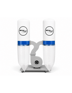 Aspirateur mobile 320 litres / 2 sacs triphasé Jean l'ébéniste FM300S-TRI