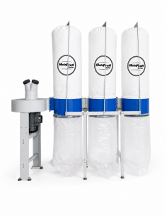 Groupe d'aspiration 570 litres /3 sacs triphasé Jean l'ébéniste FM350
