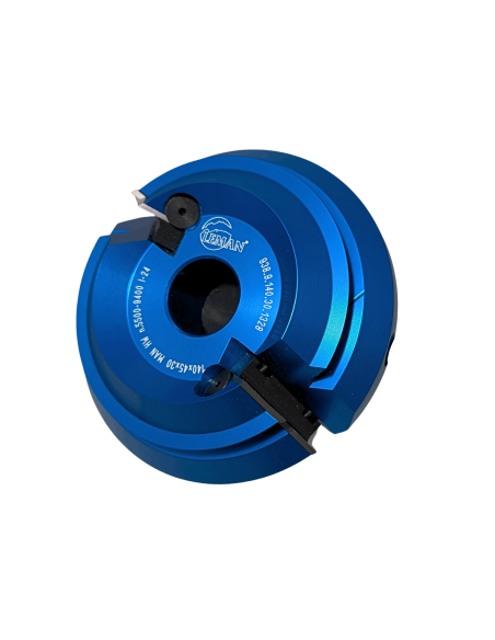 Porte-outils pour bouvetage d’angle à 45° – Ø140 × 15/28 × 30 mm – Z2