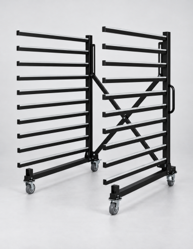 PROMO - Chariot de séchage extensible 1395 mm – 10 étagères – CHS-1395