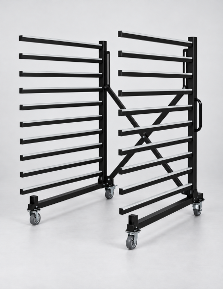 PROMO - Chariot de séchage extensible 1395 mm – 10 étagères – CHS-1395