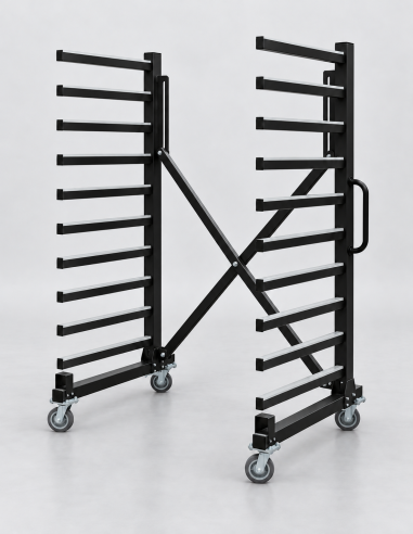 PROMO - Chariot de séchage extensible 760 mm – 10 étagères – CHS-760